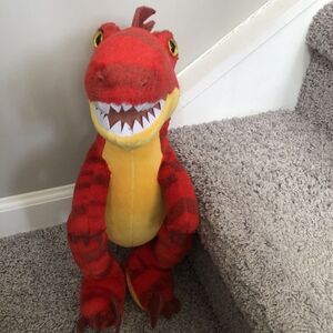 Build A Bear Workshop Red Raptor Dinosaur.